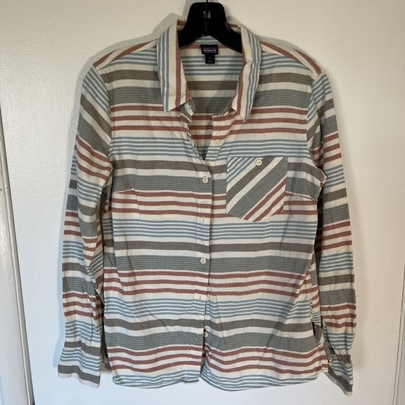 Patagonia Heywood Striped Flannel Button Down Shirt - Picture 2 of 4